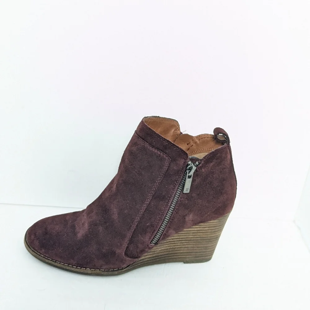 Lucky brand suede wedges